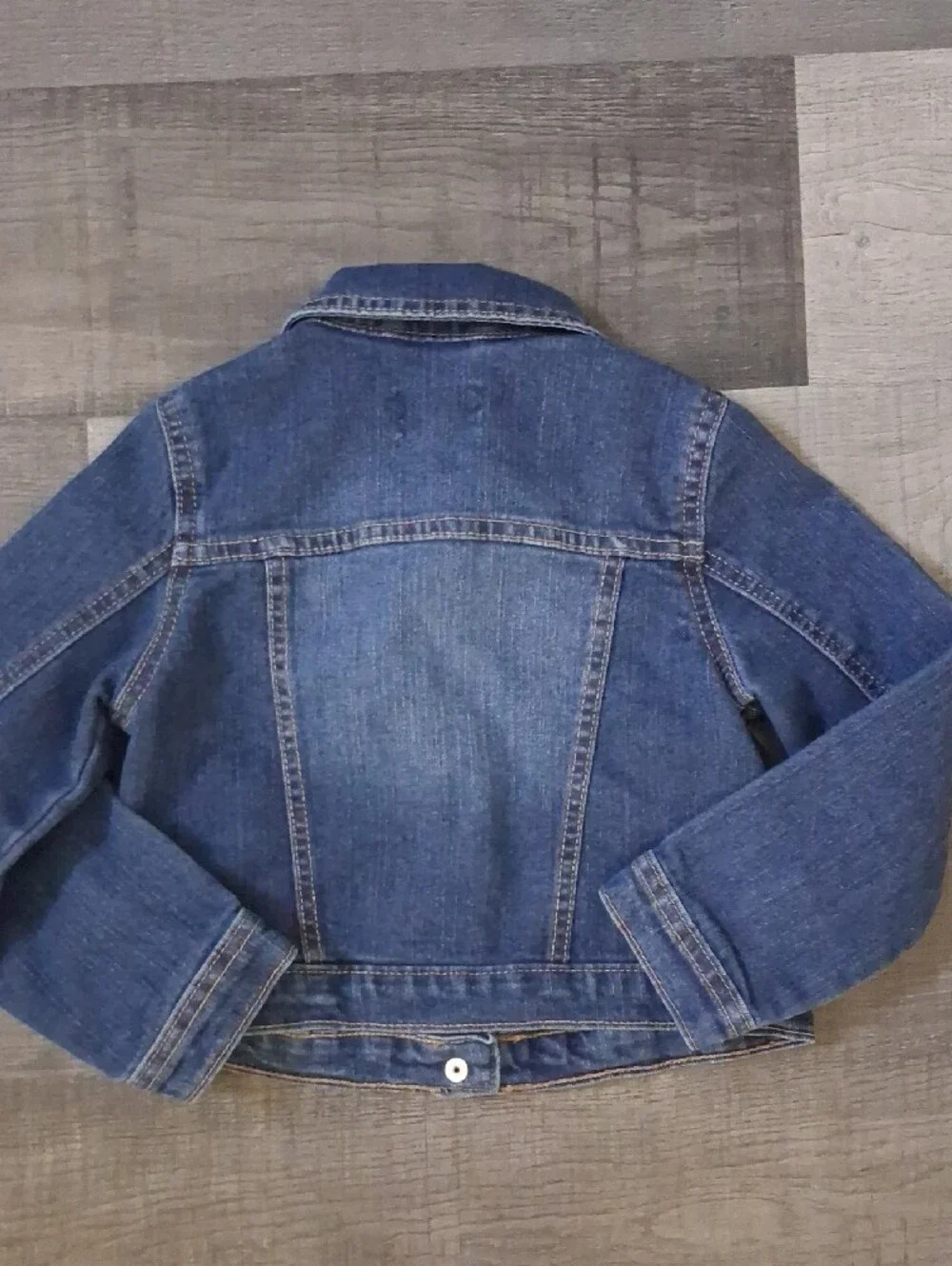 The Children's Place Dark Blue Denim Jacket with Metal Buttons